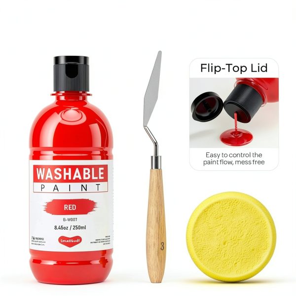 Smallbudi Washable Tempera Paint Non Toxic Kids Art Set-3