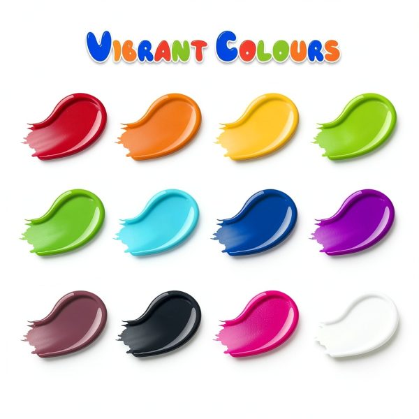 Art+soul Finger Paint Washable Non Toxic 12 Colors Kids-5