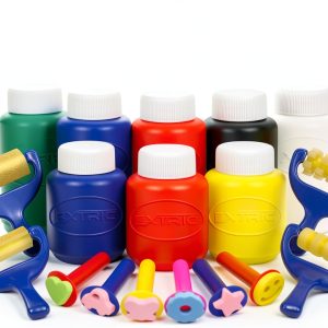 EXTRIC Kids Finger Paint Set Washable Non Toxic Colors-0