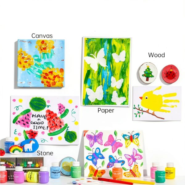 Shuttle Art Finger Paint 15 Colors Washable Kids Safe-3