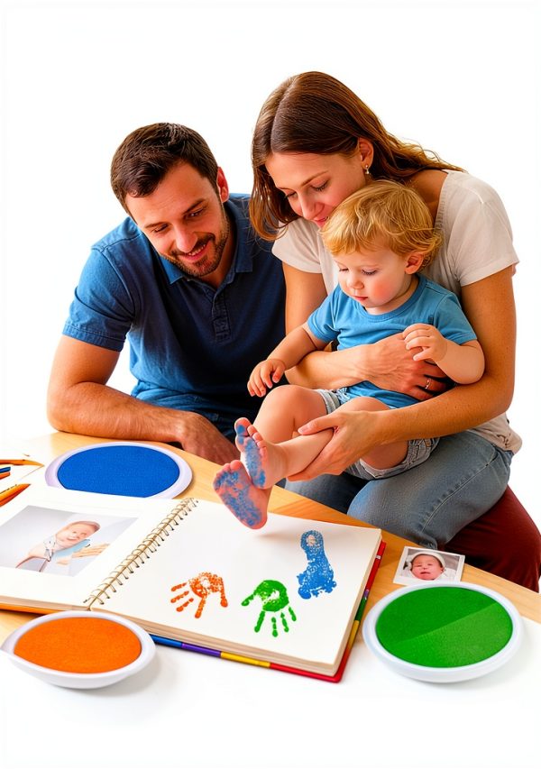 Biubee Kids Finger Paint Ink Pads Washable Non Toxic Colors-1