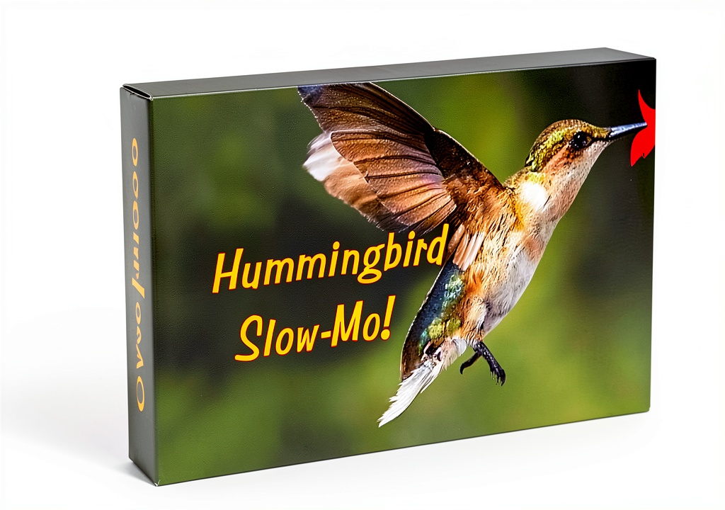 Fliptomania Hummingbird Flipbook showing slow-motion wing frames