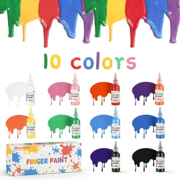 NewFamily Finger Paint Kids Art Set Washable Non Toxic-2
