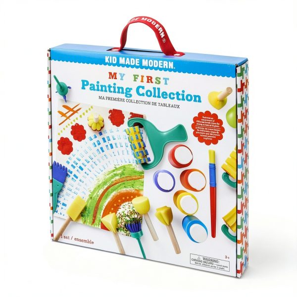 KID MADE MODERN Kids Paint Set with Brushes Washable Paints-2