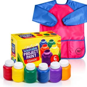 The Mega Deals Washable Finger Paint Non Toxic Kids Art Set-0
