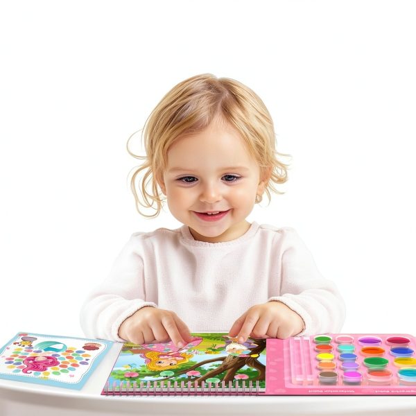 ZMLM Fingerprint Water Coloring Book Mess Free Toddler Paint-3
