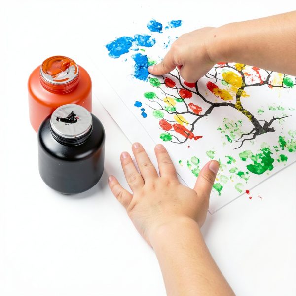 EXTRIC Kids Finger Paint Set Washable Non Toxic Colors-4