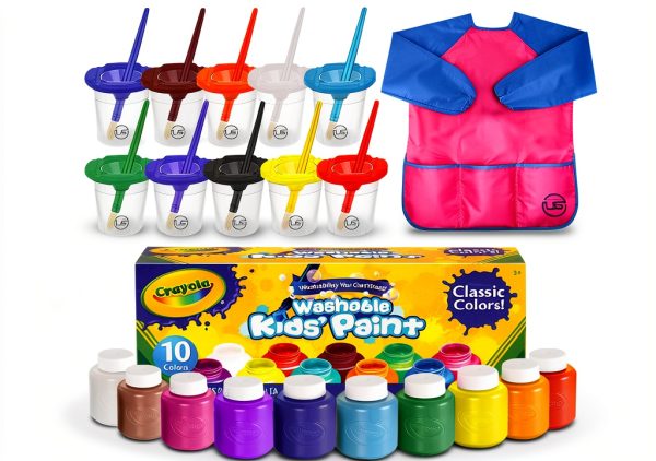 The Mega Deals Kids Christmas Paint Set Washable Art Kit-0