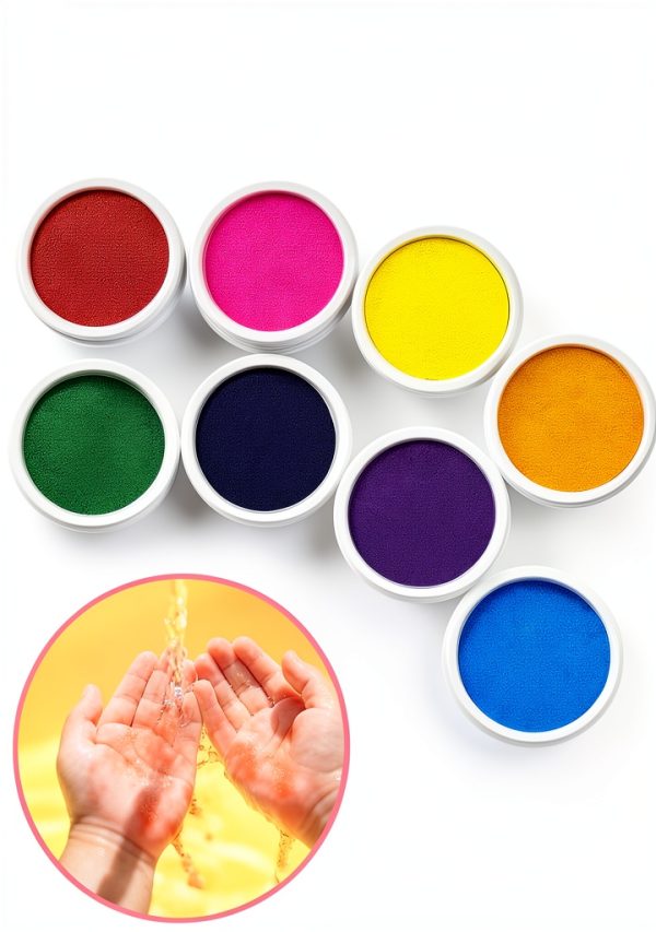 Biubee Kids Finger Paint Ink Pads Washable Non Toxic Colors-2