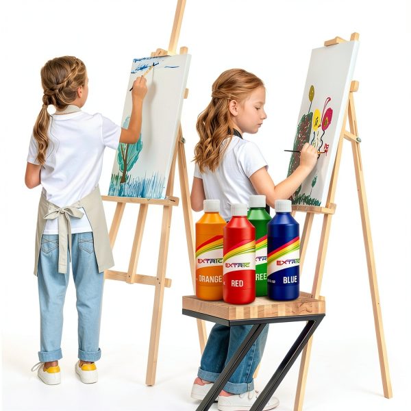 EXTRIC Tempera Paint Washable Non Toxic Kids Art Set-5