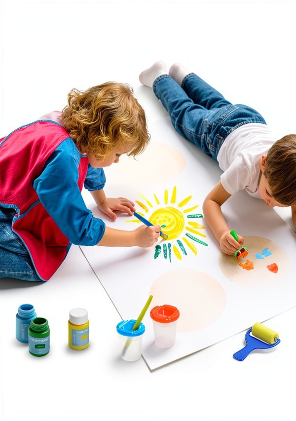 TMOL Washable Finger Paint Non Toxic Kids Art Set Colors-1