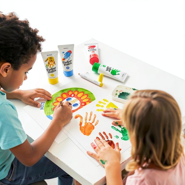 Jar Melo Finger Paint Paper 30 Sheets White Matte Finish-5