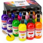 Smallbudi Washable Tempera Paint Non Toxic Kids Art Set-0