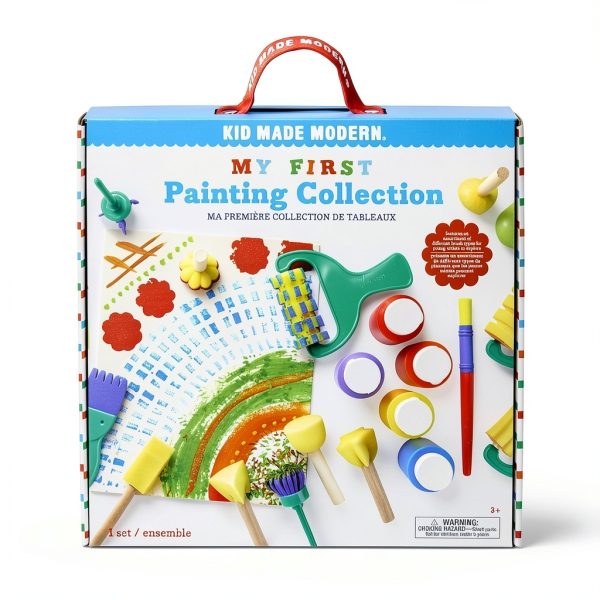 KID MADE MODERN Kids Paint Set with Brushes Washable Paints-1