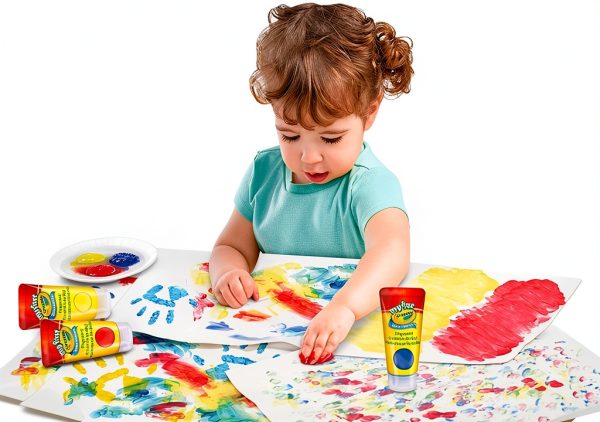 Crayola Washable Fingerpaint Kit for Toddlers Ages 1-5-2