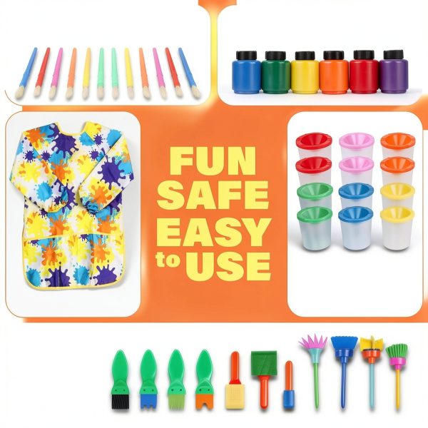 J Mark Kids Washable Tempera Paint Set Spill Resistant-1