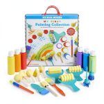KID MADE MODERN Kids Paint Set with Brushes Washable Paints-0