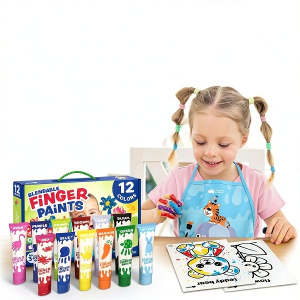 Momo Nashi Finger Paint Non Toxic Washable Kids Art-6