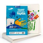 Jar Melo Finger Paint Paper 30 Sheets White Matte Finish-0