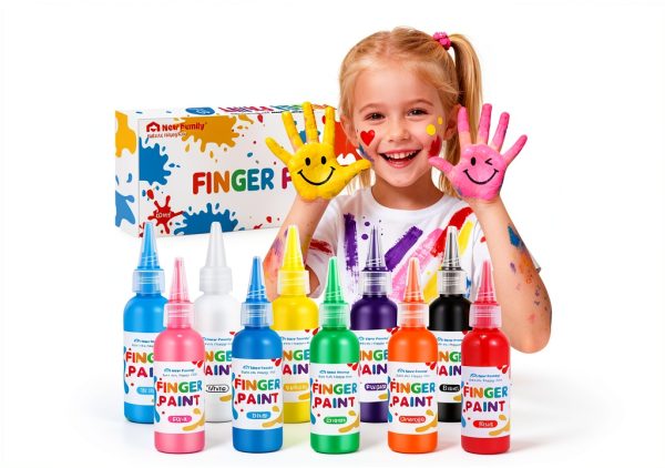 NewFamily Finger Paint Kids Art Set Washable Non Toxic-0