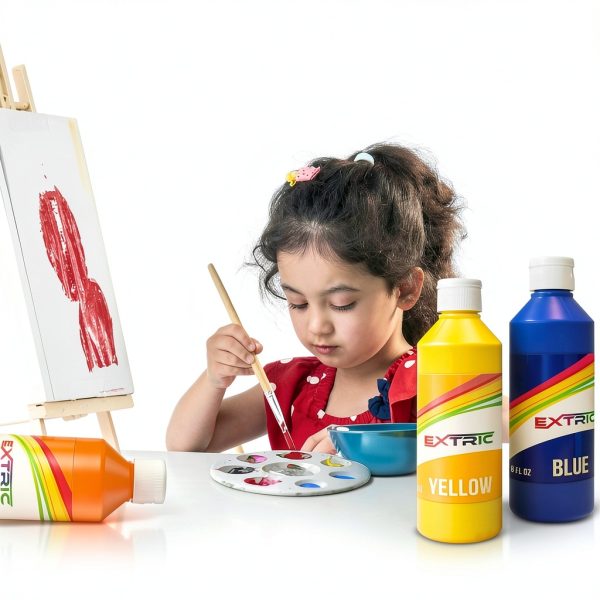 EXTRIC Tempera Paint Washable Non Toxic Kids Art Set-6