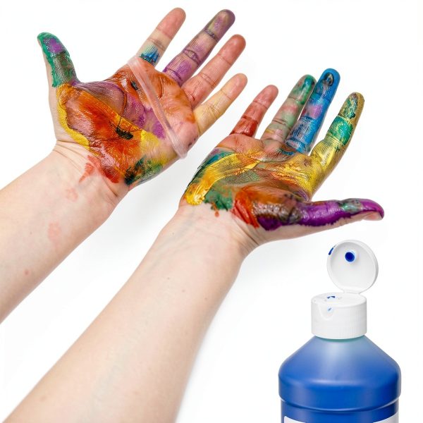 Positive Art Kids Finger Paint Non Toxic Washable Tempera-2