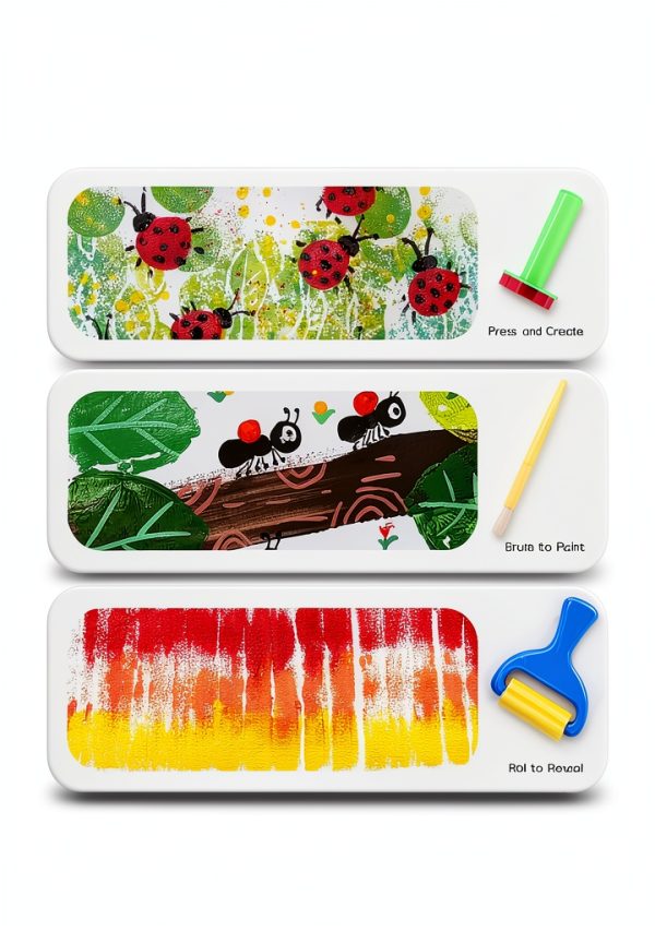 TMOL Washable Finger Paint Non Toxic Kids Art Set Colors-6