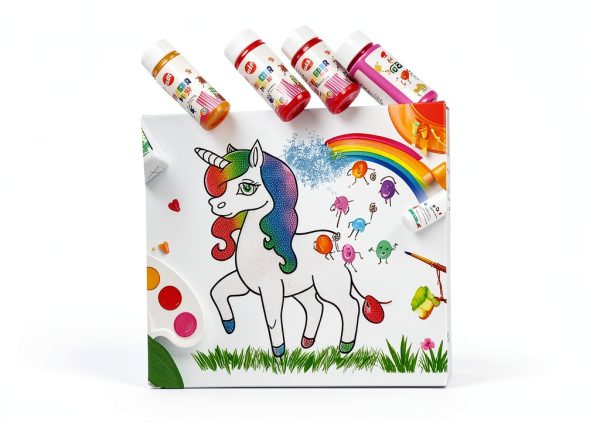 BLOT Kids Finger Paint Set Non Toxic Washable 28 Piece-4