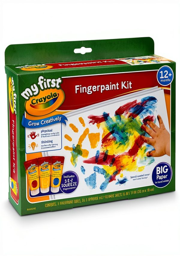 Crayola Washable Fingerpaint Kit for Toddlers Ages 1-5-0