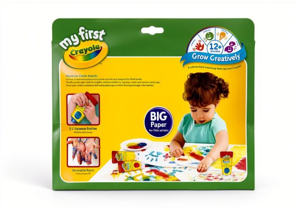 Crayola Washable Fingerpaint Kit for Toddlers Ages 1-5-1