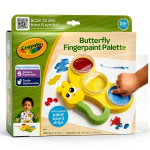 Crayola Butterfly Fingerpaint Palette Non Toxic Kids Art-0