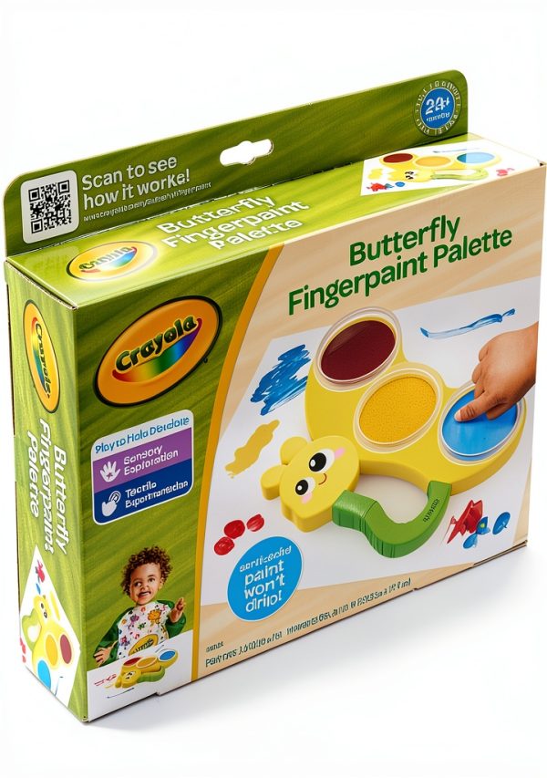 Crayola Butterfly Fingerpaint Palette Non Toxic Kids Art-5