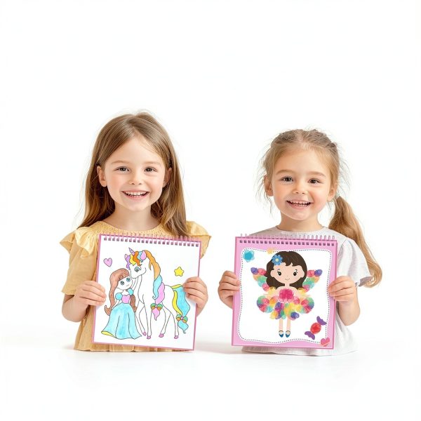ZMLM Fingerprint Water Coloring Book Mess Free Toddler Paint-1