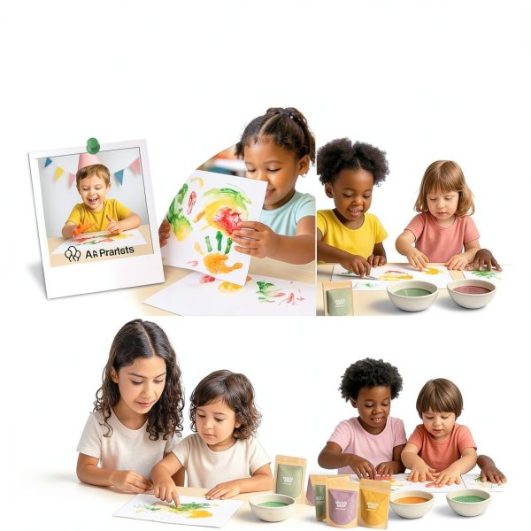 Veggie Baby Finger Paint Powder Non Toxic Edible Kids Art-5