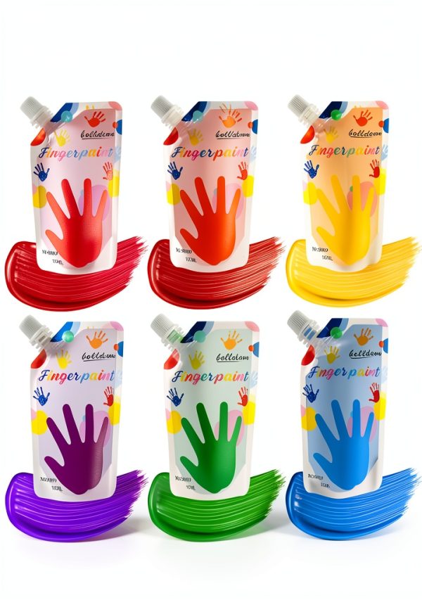 KOVIEDE Kids Finger Paint Kit Washable Art Supplies 38 Piece-2