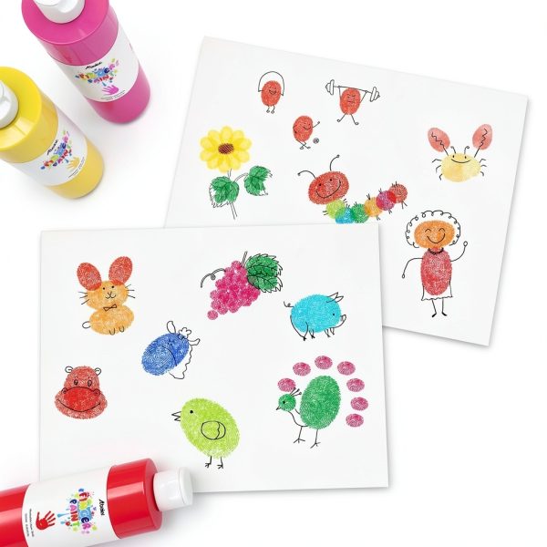 ABEIER Kids Finger Paint Non Toxic Washable 12 Colors-6