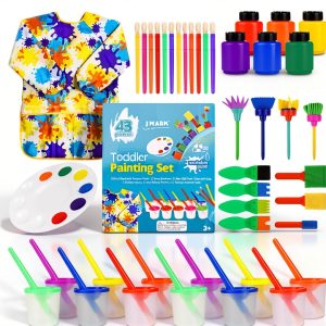 J Mark Kids Washable Tempera Paint Set Spill Resistant-0