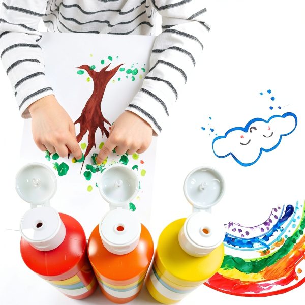 EXTRIC Tempera Paint Washable Non Toxic Kids Art Set-3